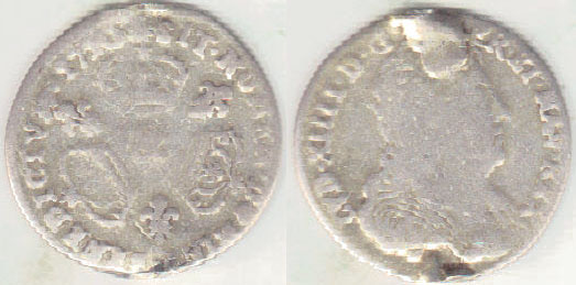 1710 France silver 1/10 Ecu A005015